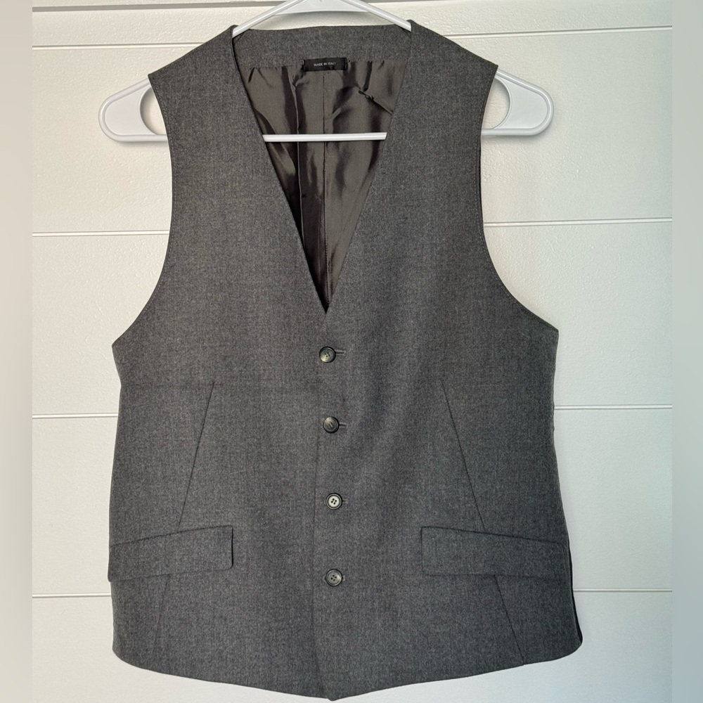 Jil Sander Charcoal Gray Men's Vest